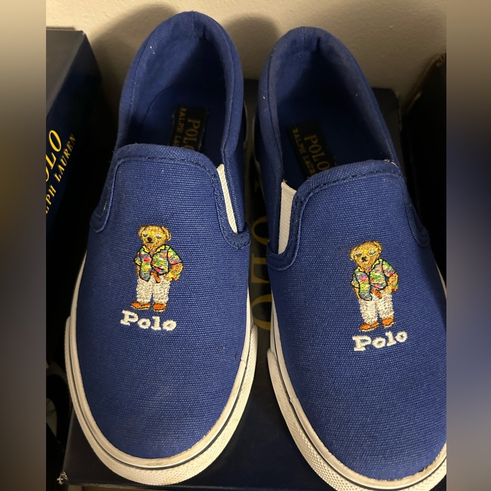 Ralph Lauren polo loafers size 10 toddlers …. Only worn  ONCE!!!!